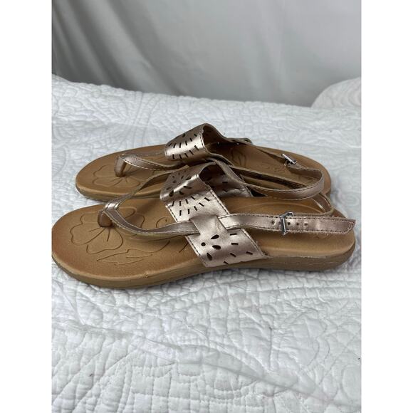 BOC Born Concept Women's Copper Flat Strap Sandals - Size 7.5M - Picture 10 of 10